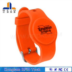 High Frequency Smart RFID Silicone Wristband for Prison Management